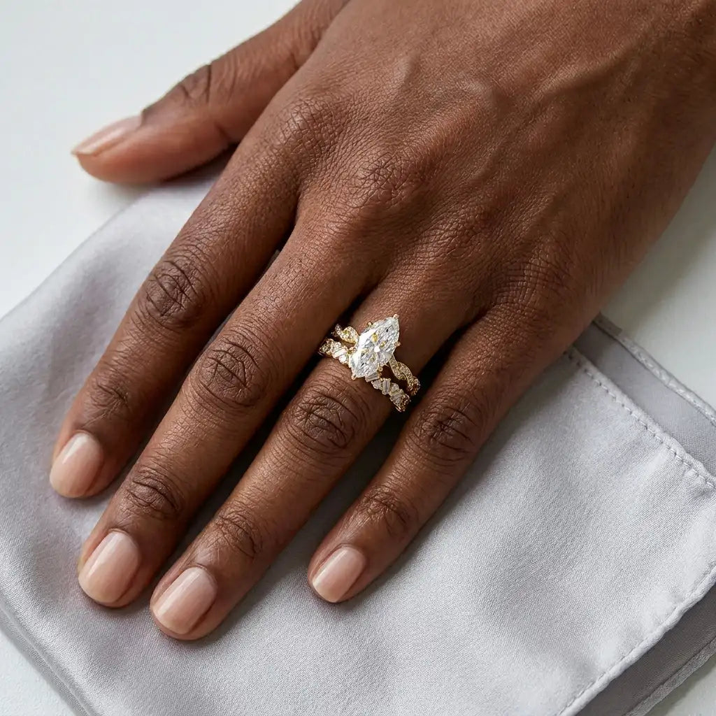 The Marquise Promise Ring — detail 2