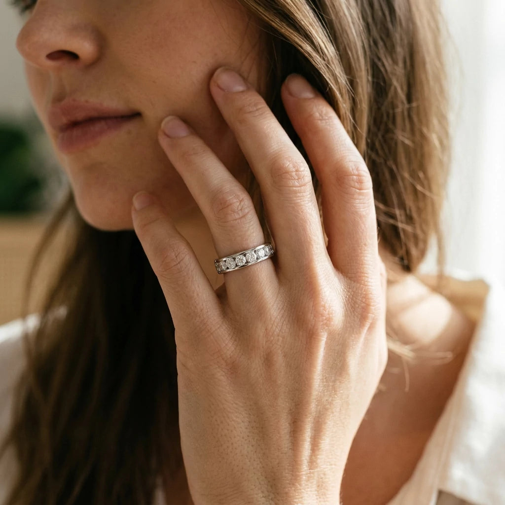 The Stillwater Channel Band — Moissanite