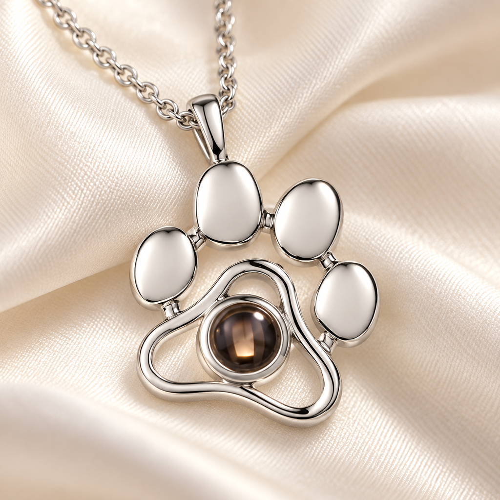 The Forever Paw Photo Necklace