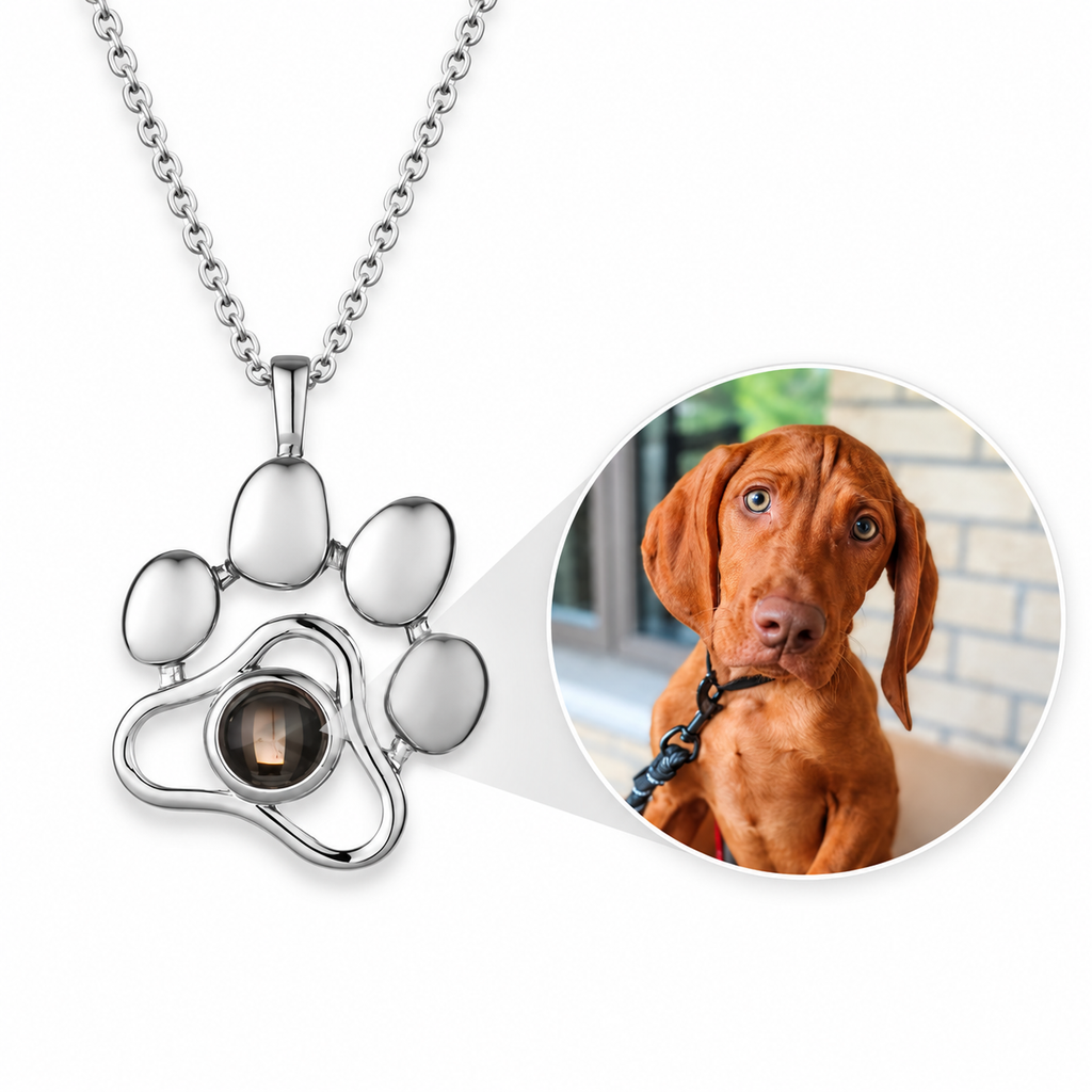 The Forever Paw Photo Necklace