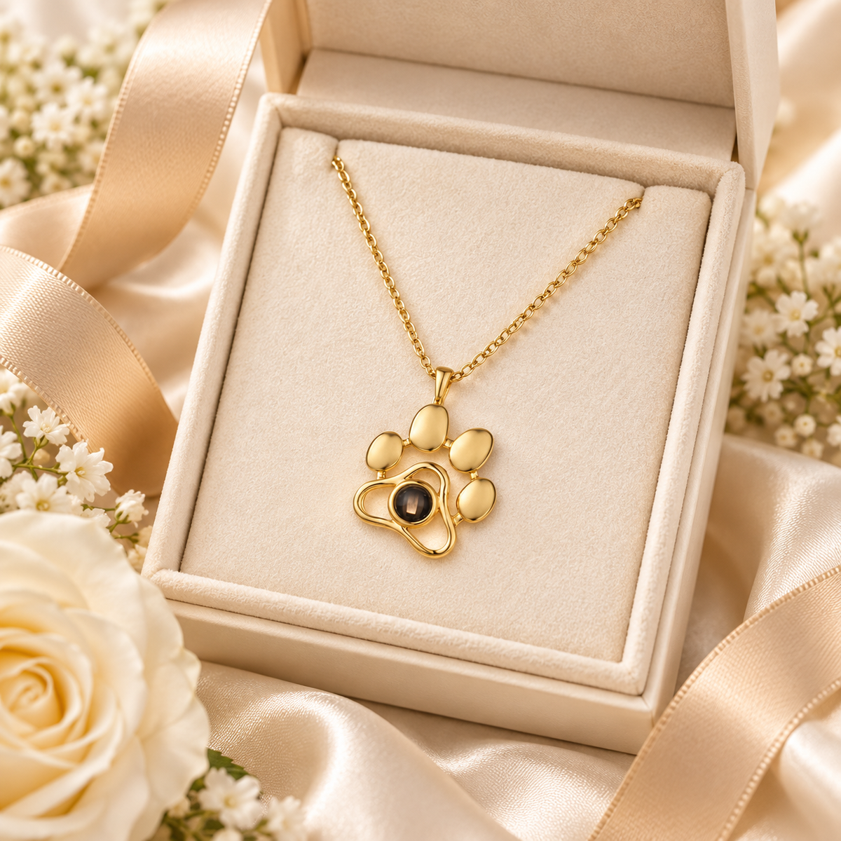 The Forever Paw Photo Necklace