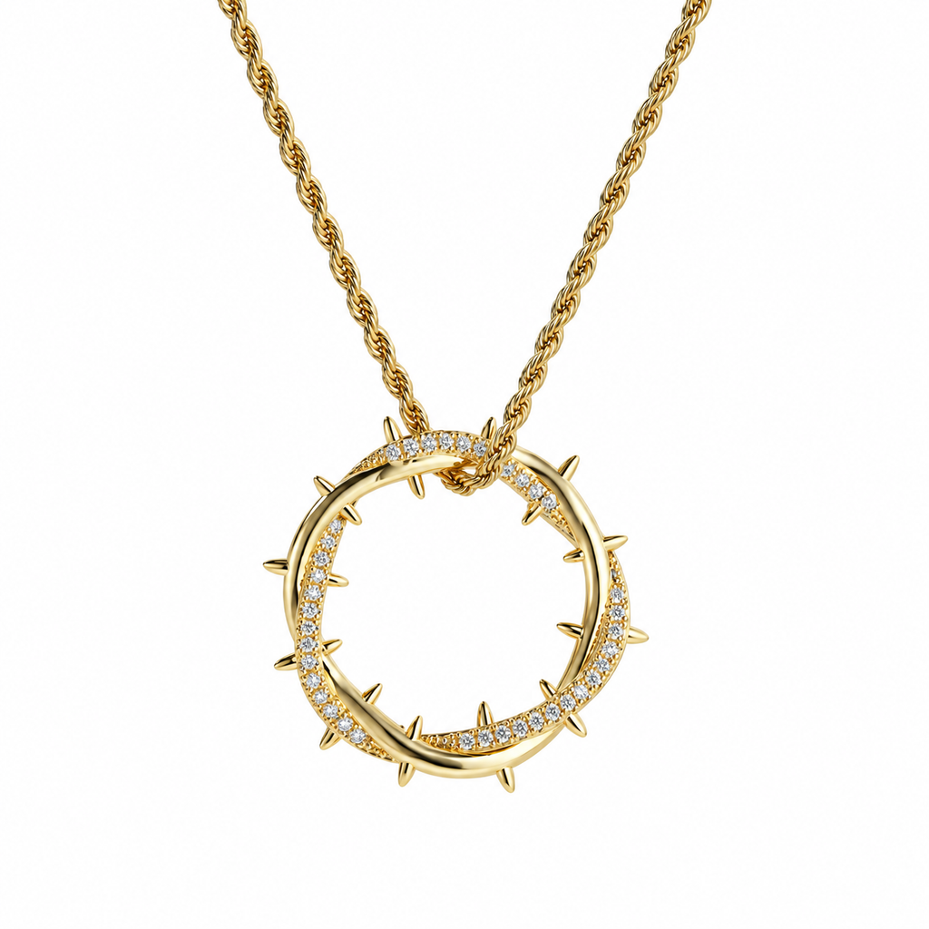 The Resilience Thorn Circle Necklace