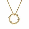 The Resilience Thorn Circle Necklace