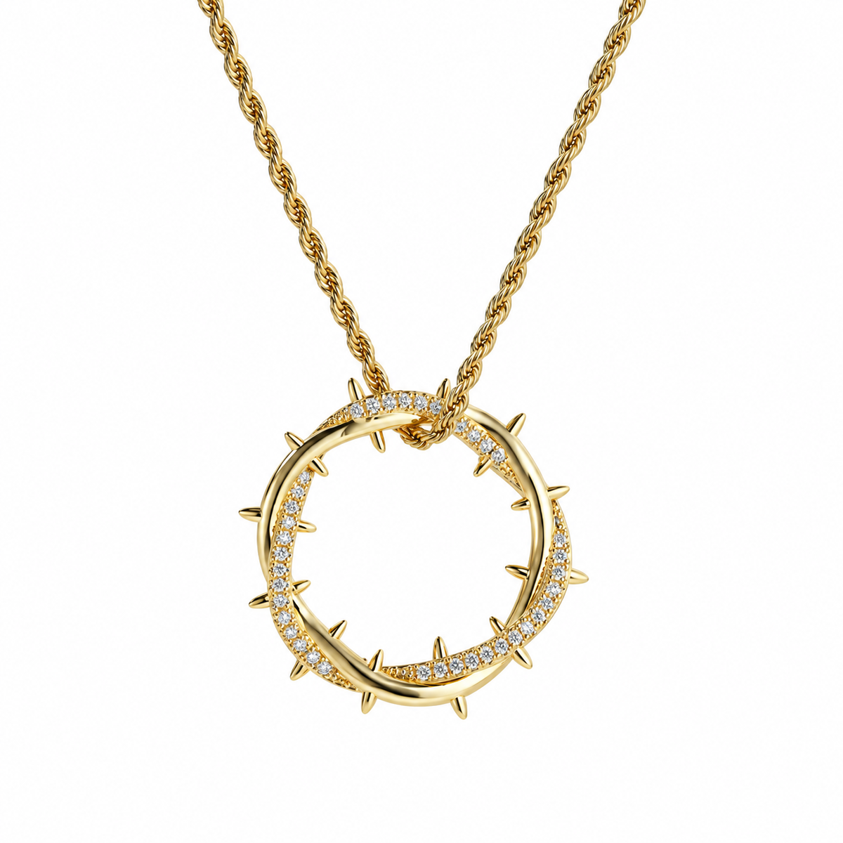 The Resilience Thorn Circle Necklace
