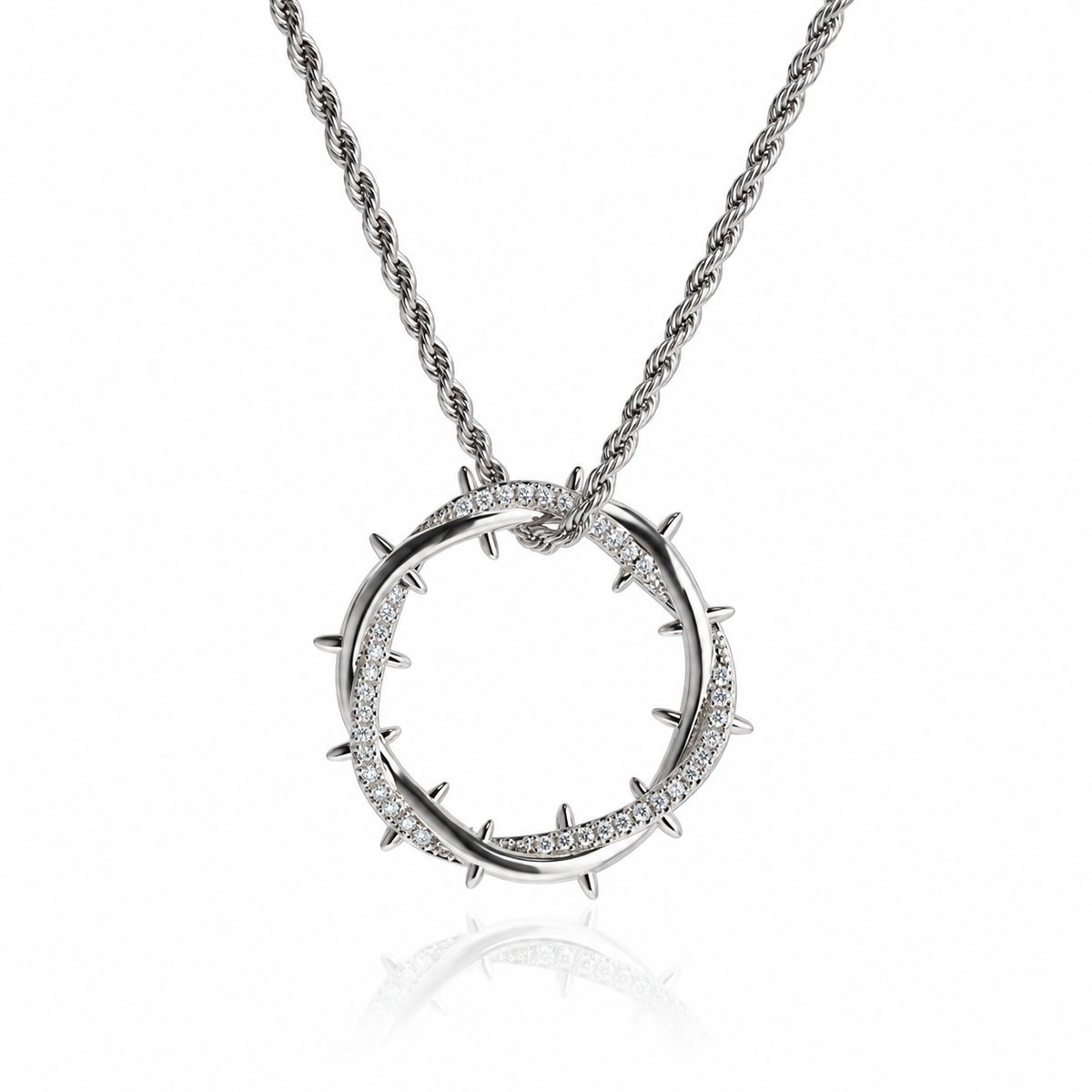 The Resilience Thorn Circle Necklace