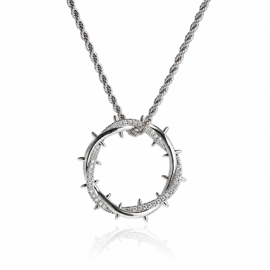 The Resilience Thorn Circle Necklace