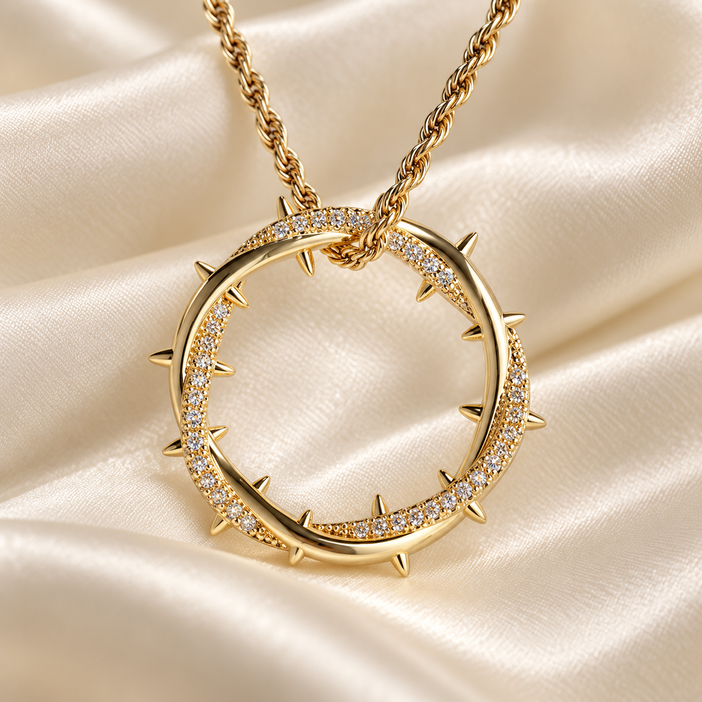 The Resilience Thorn Circle Necklace
