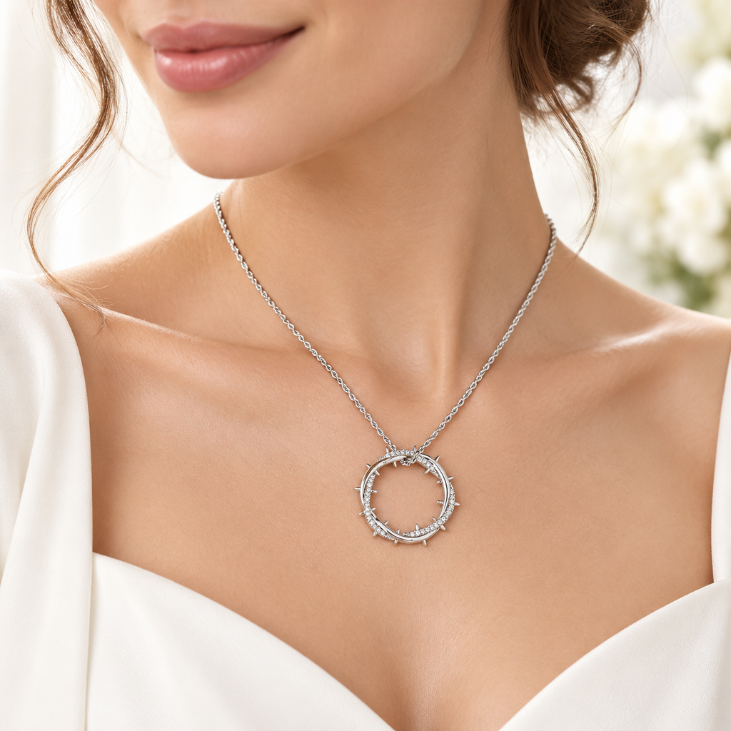The Resilience Thorn Circle Necklace