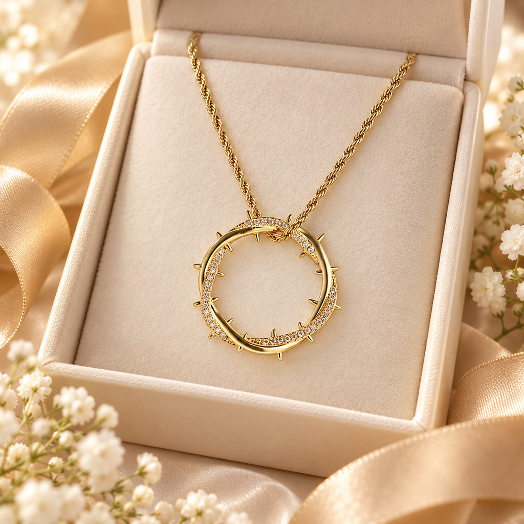 The Resilience Thorn Circle Necklace