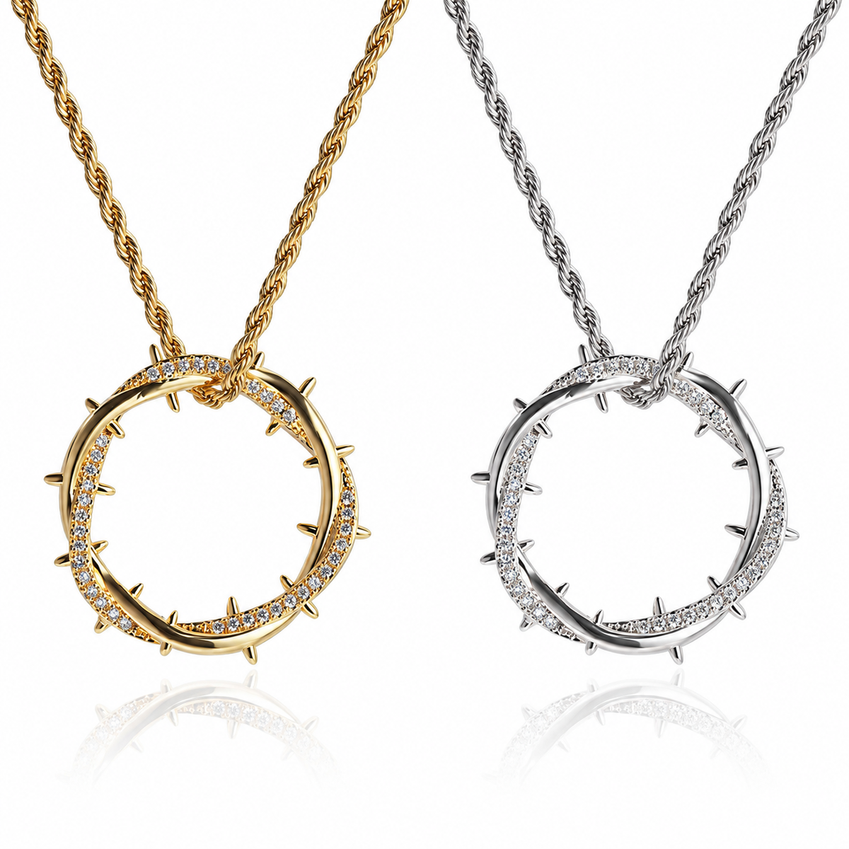The Resilience Thorn Circle Necklace
