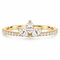 The Petal Crown Ring — Gold view 9