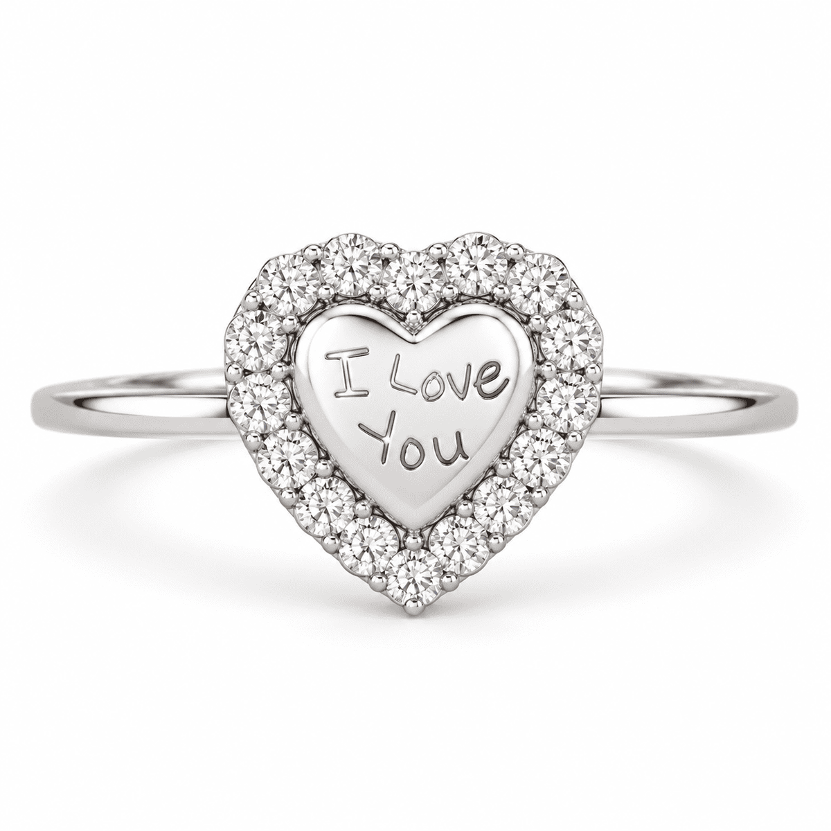 The Handwritten Heart Ring — product view 1