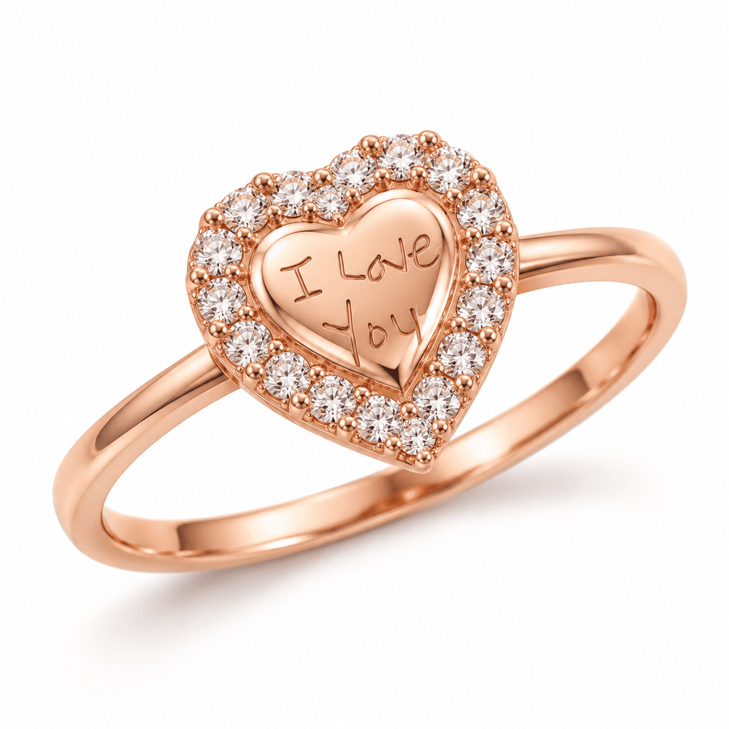 The Handwritten Heart Ring — product view 2
