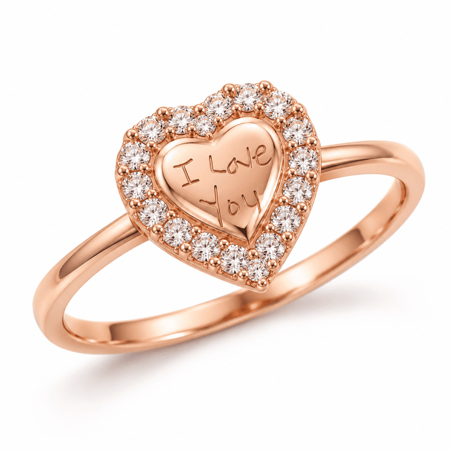 The Handwritten Heart Ring