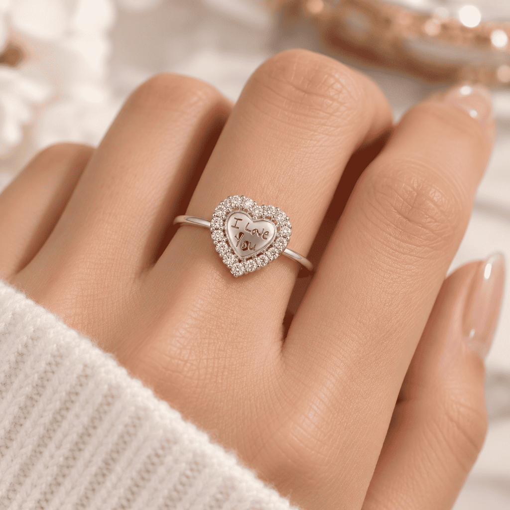 The Handwritten Heart Ring — product view 3