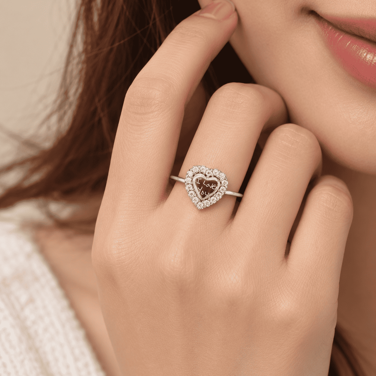 The Handwritten Heart Ring — product view 5