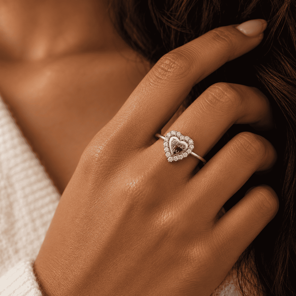 The Handwritten Heart Ring — product view 7