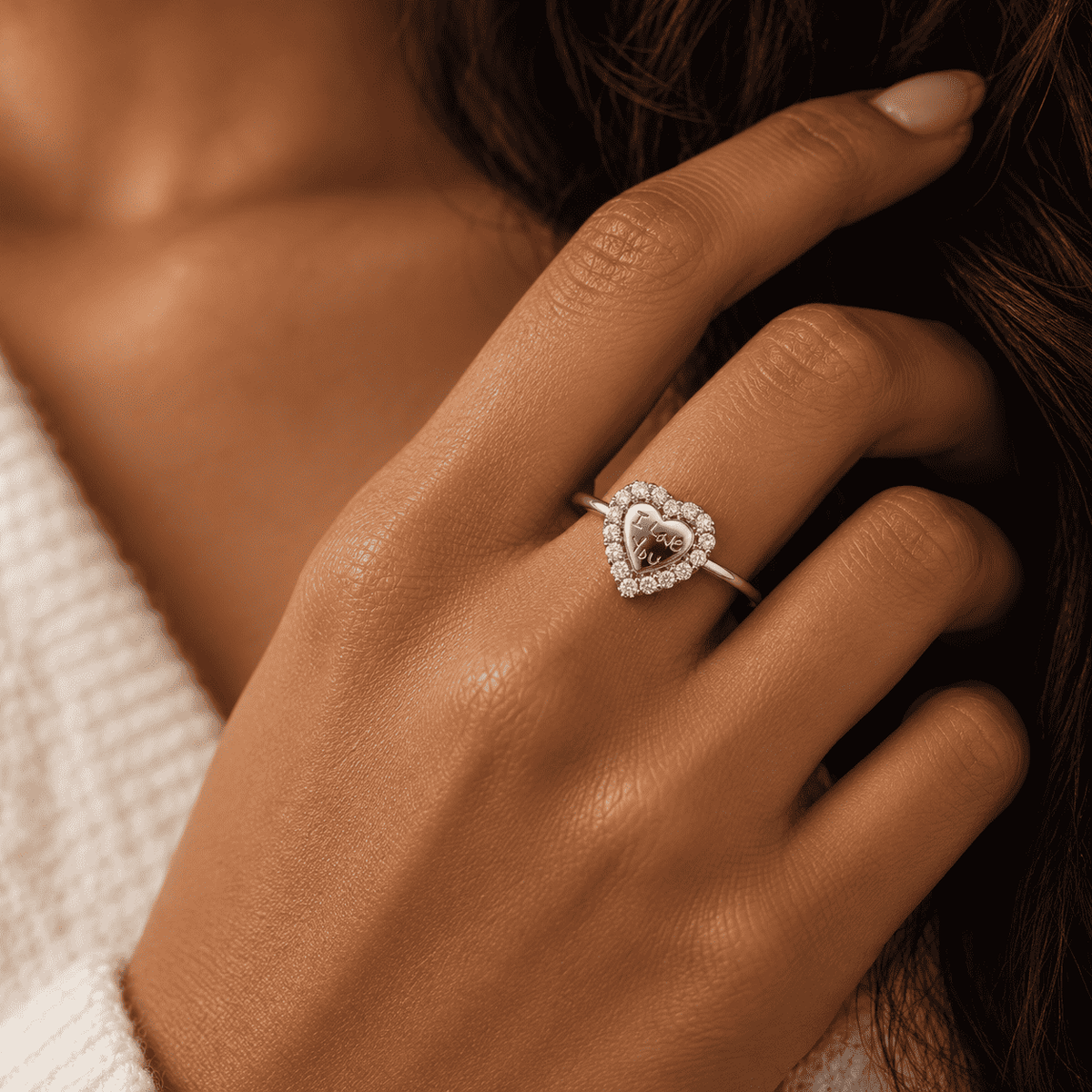 The Handwritten Heart Ring — product view 7