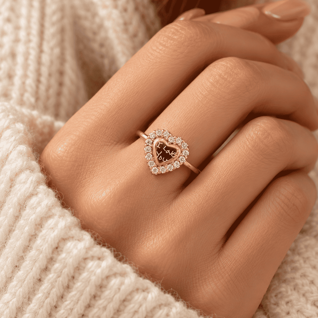 The Handwritten Heart Ring — product view 8