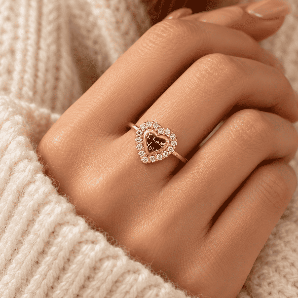 The Handwritten Heart Ring — product view 8