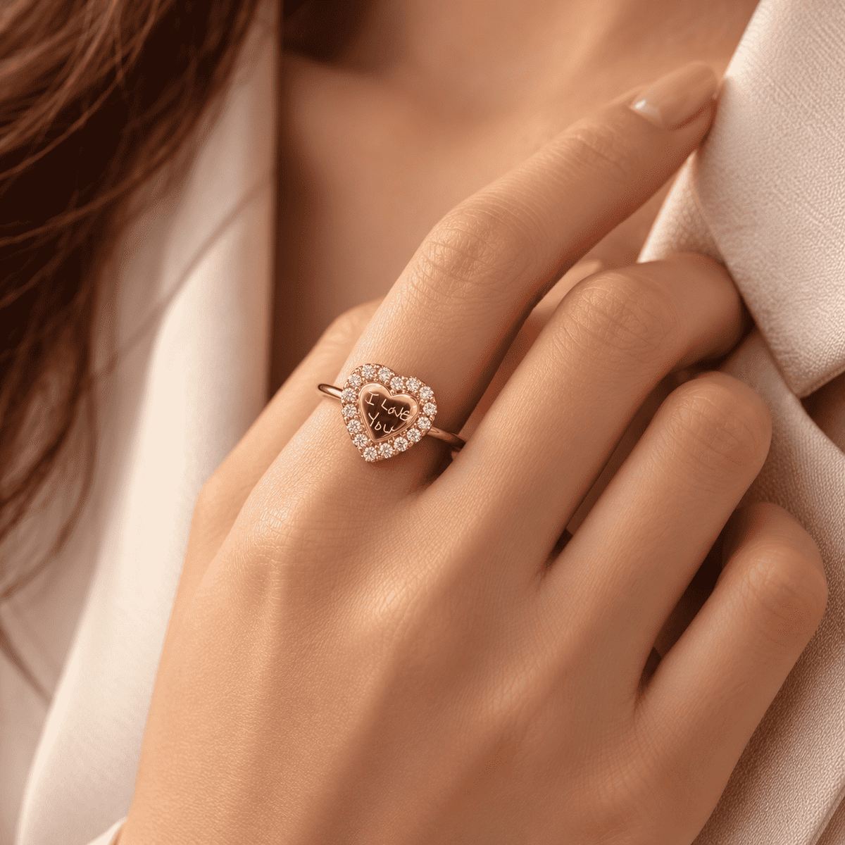 The Handwritten Heart Ring — product view 9