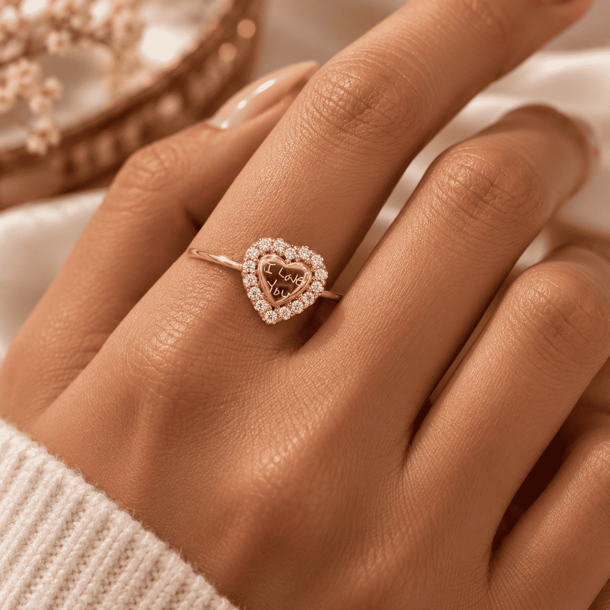 The Handwritten Heart Ring — product view 10