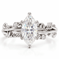 The Marquise Duet Name Ring — product view 5