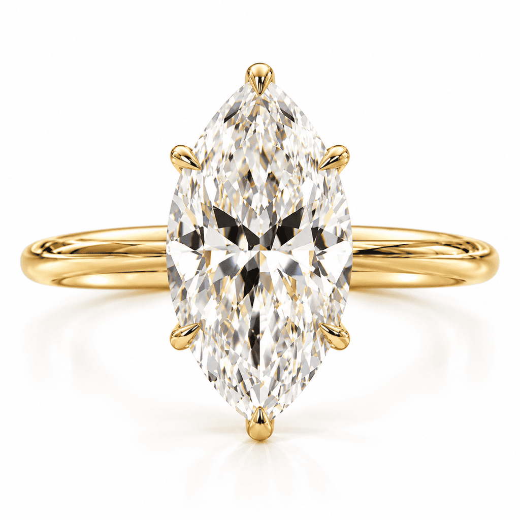 The Elan Marquise Solitaire Ring — product view 2