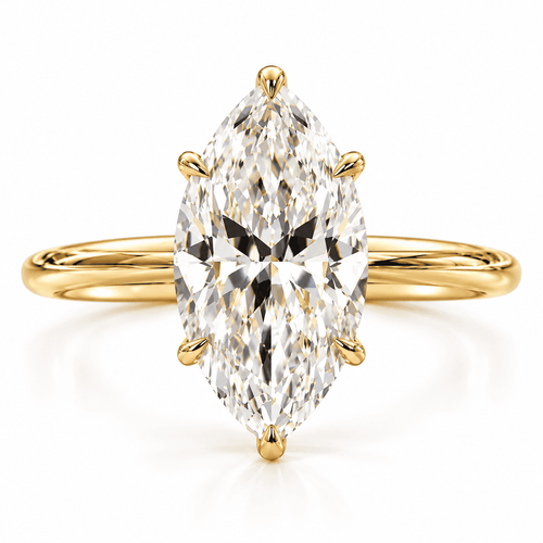 The Elan Marquise Solitaire Ring — product view 2
