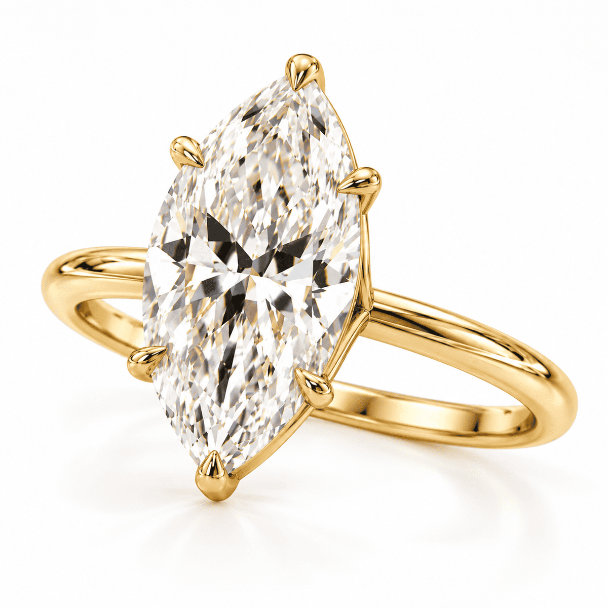 The Elan Marquise Solitaire Ring — product view 3