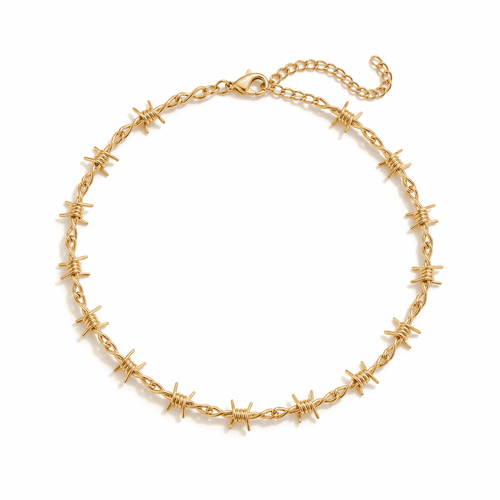 The Barbed Link Necklace — product view 1