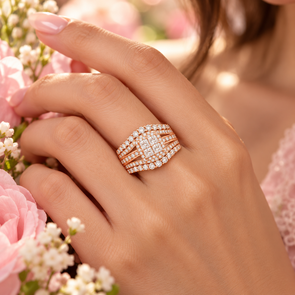 The Crownlight Ring — 1ct Moissanite