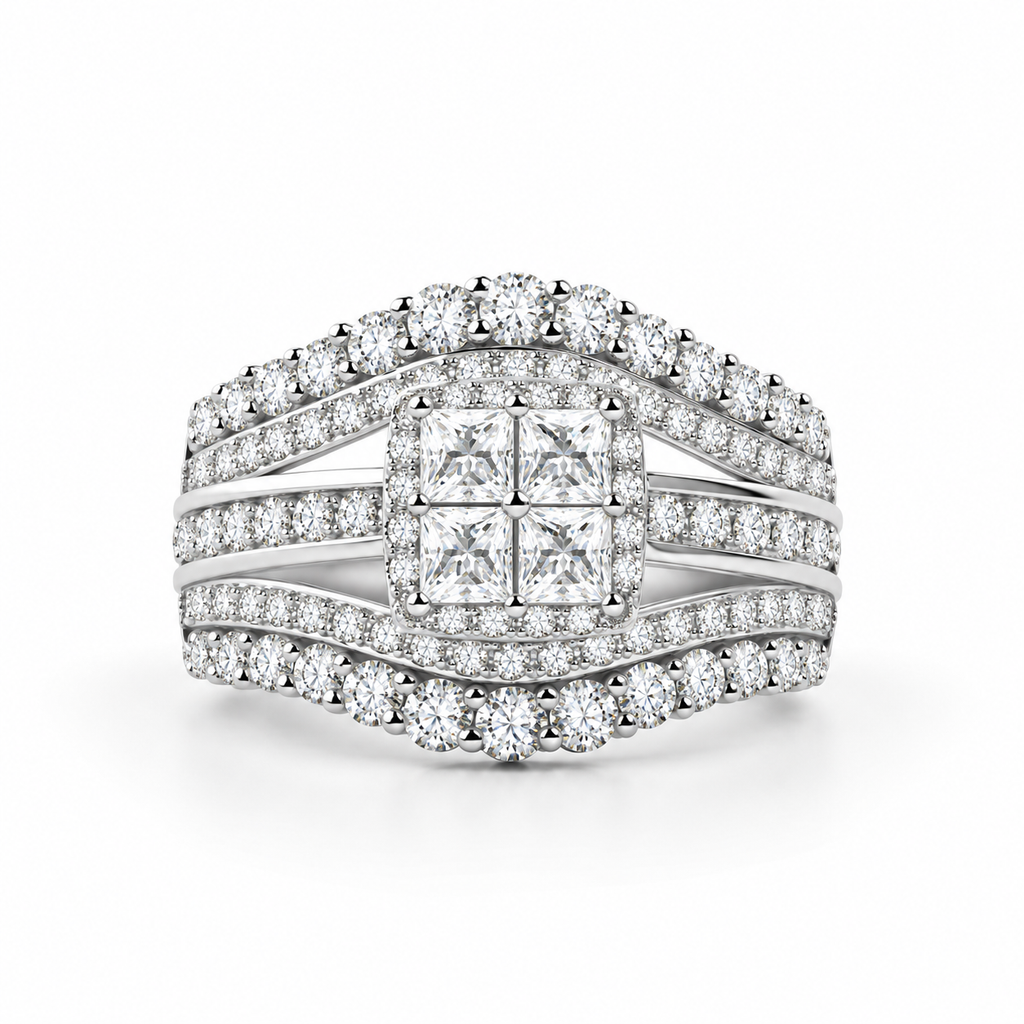 The Crownlight Ring — 1ct Moissanite