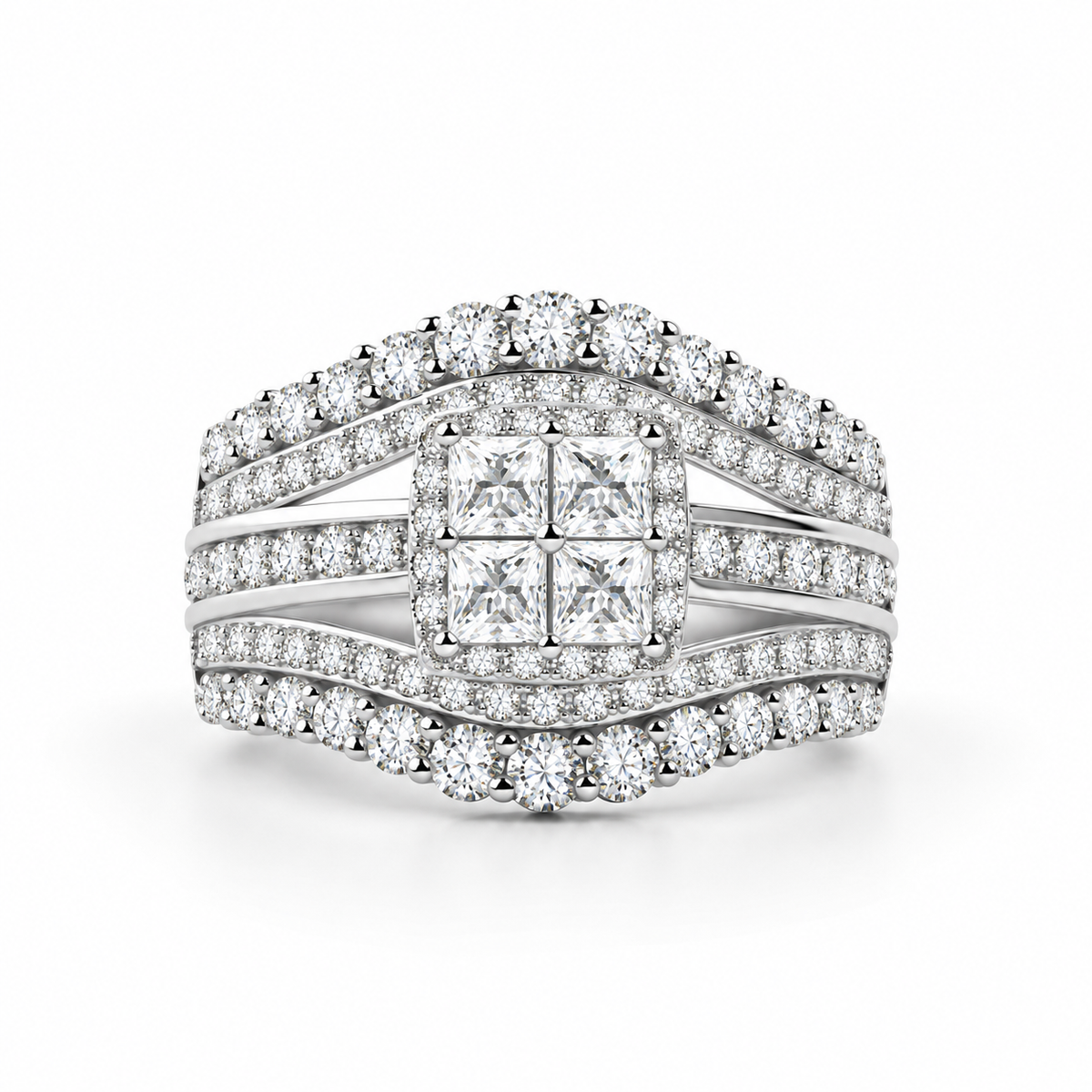 The Crownlight Ring — 1ct Moissanite