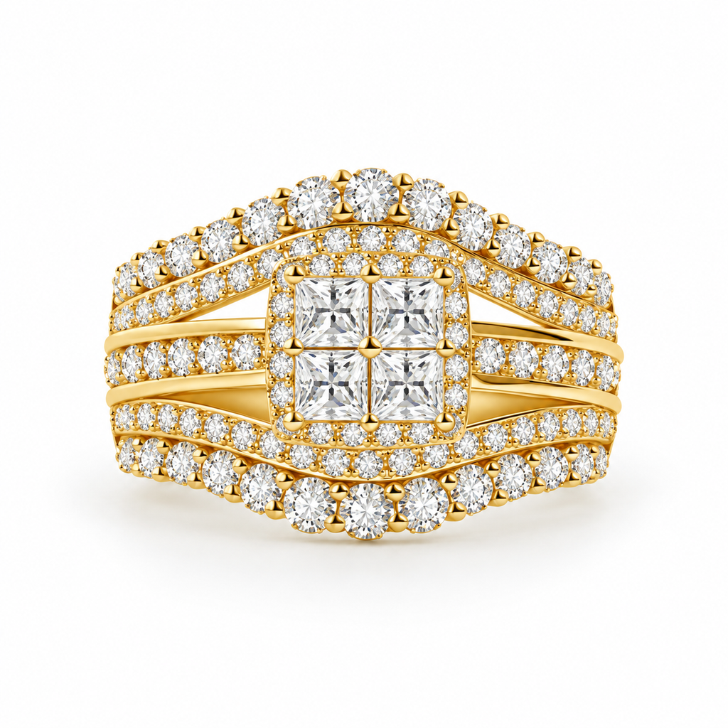 The Crownlight Ring — 1ct Moissanite