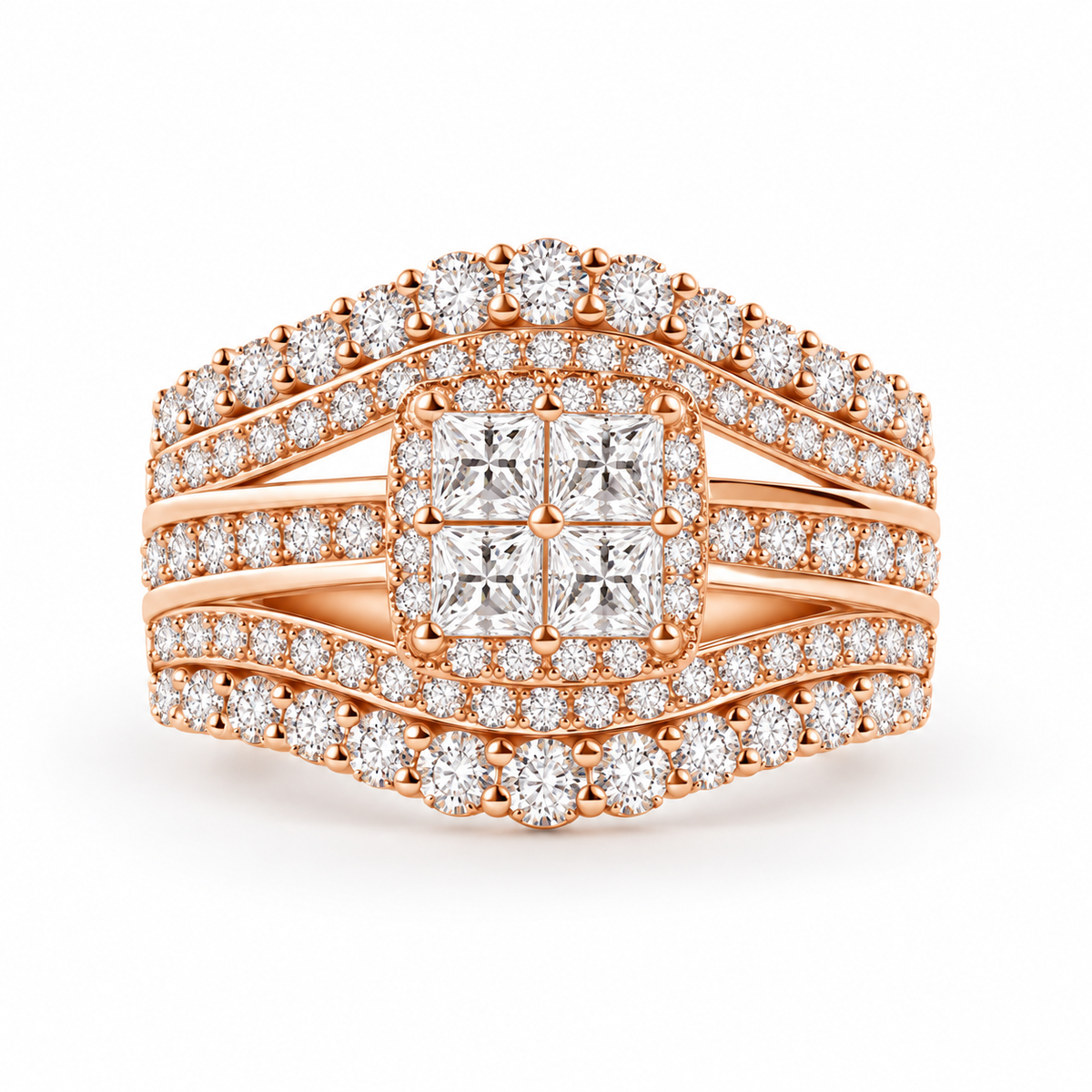 The Crownlight Ring — 1ct Moissanite