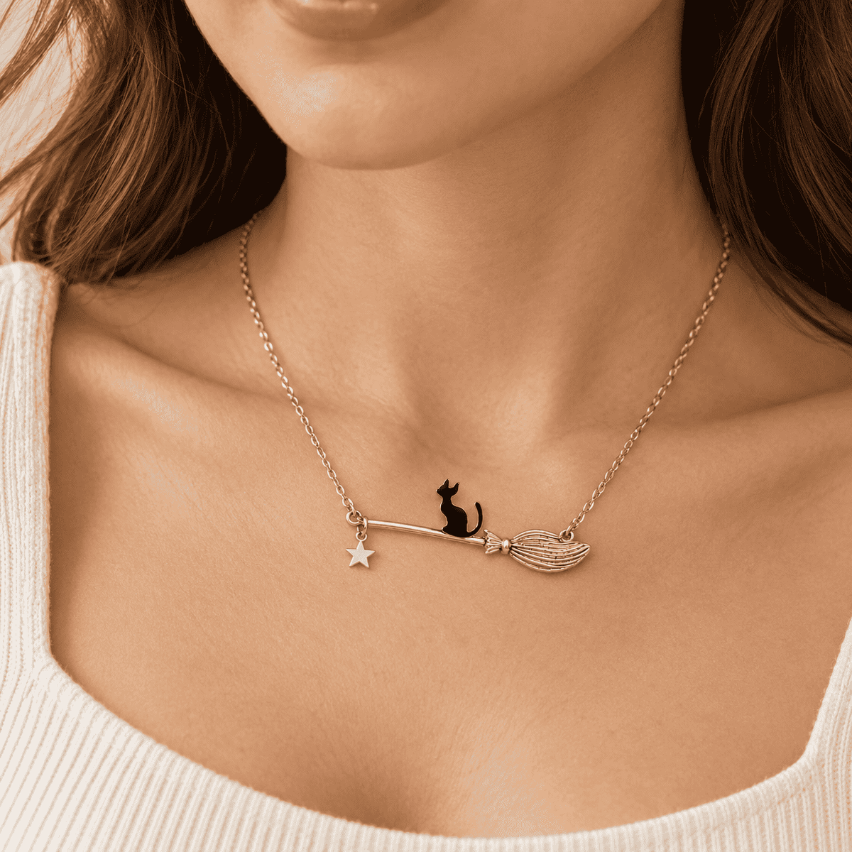 The Midnight Familiar Cat Necklace