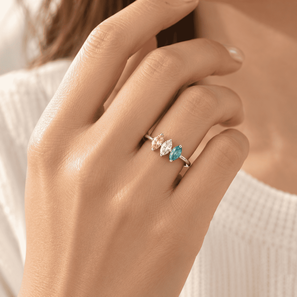 The Marquise Story Birthstone Ring