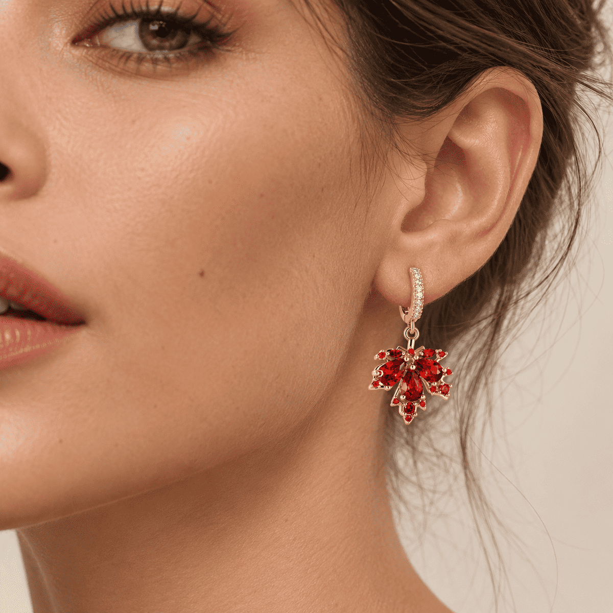 The Crimson Maple Earrings — product view 7
