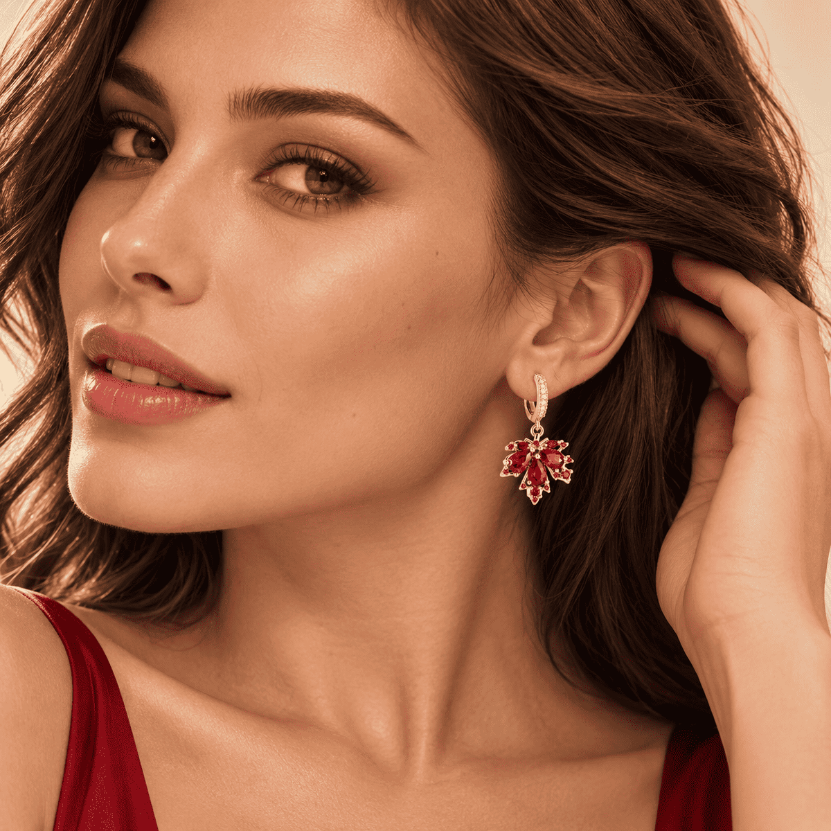 The Crimson Maple Earrings — product view 8