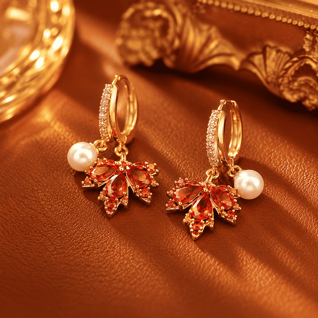 The Crimson Maple Earrings — product view 13