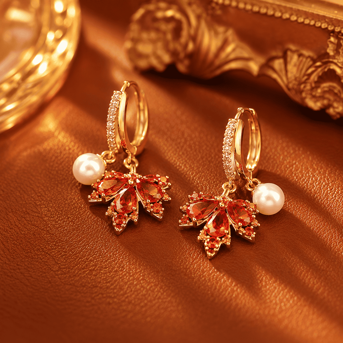 The Crimson Maple Earrings — product view 13