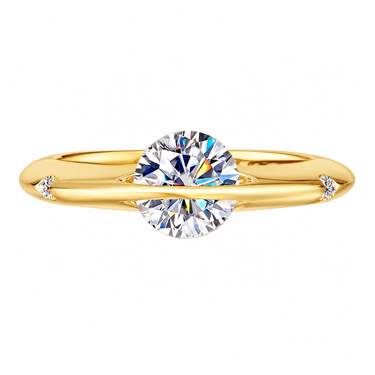 The Orbit Ring — 1ct Moissanite