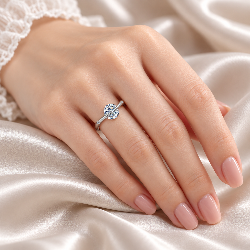 The Orbit Ring — 1ct Moissanite