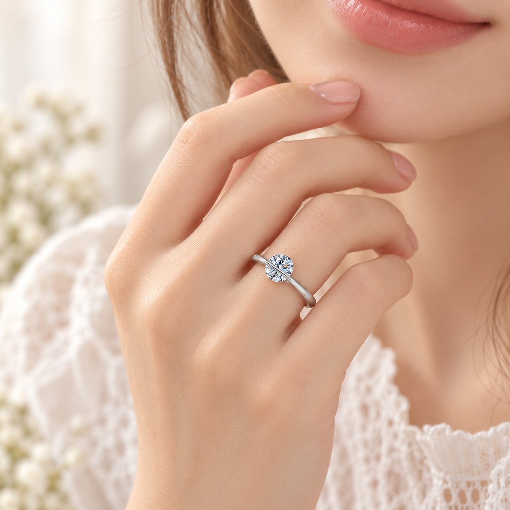 The Orbit Ring — 1ct Moissanite