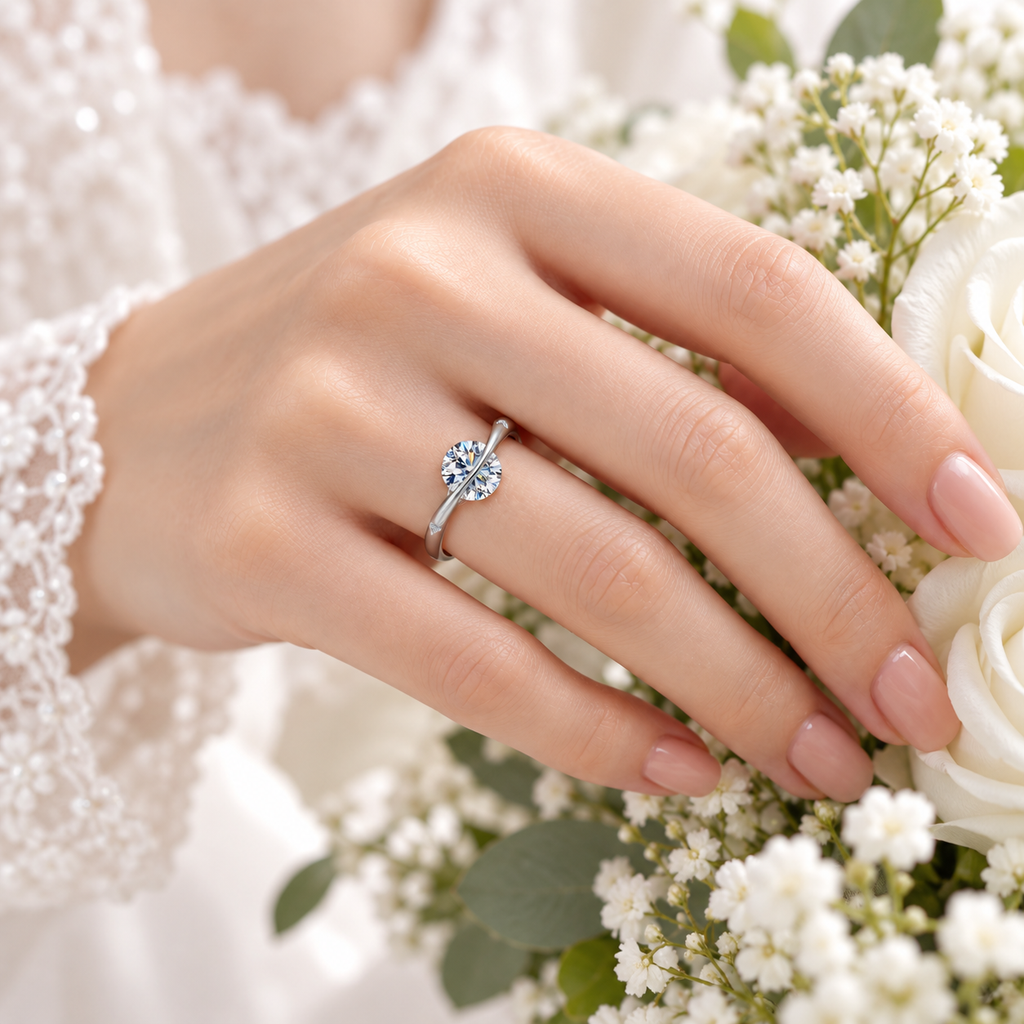 The Orbit Ring — 1ct Moissanite