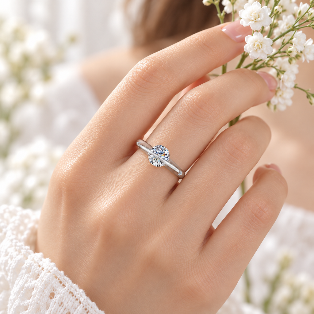 The Orbit Ring — 1ct Moissanite