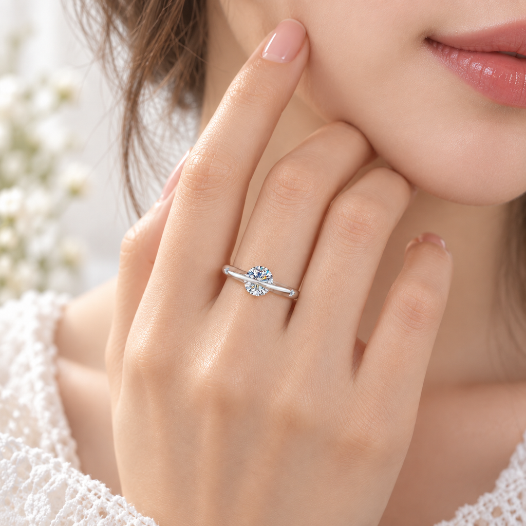 The Orbit Ring — 1ct Moissanite