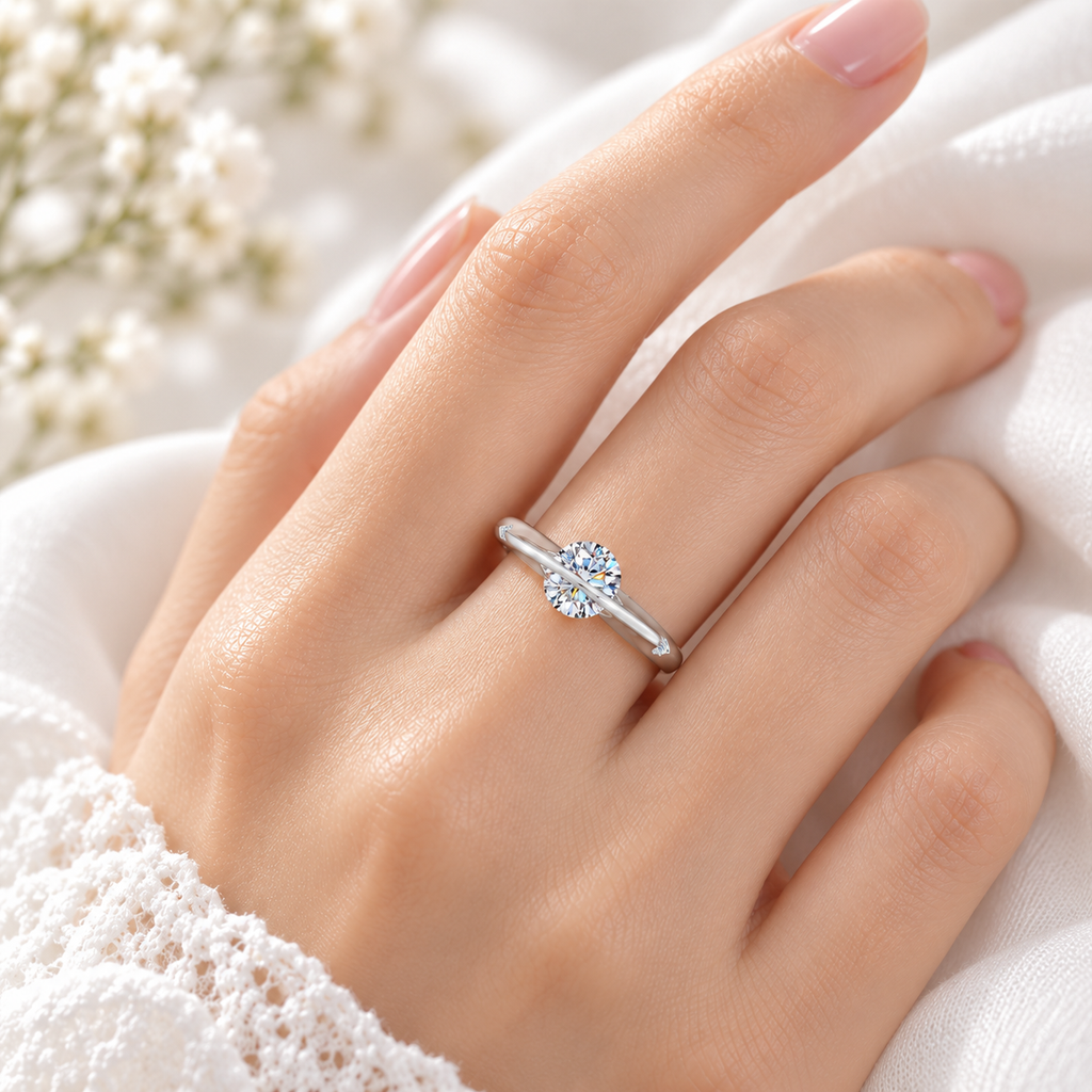 The Orbit Ring — 1ct Moissanite