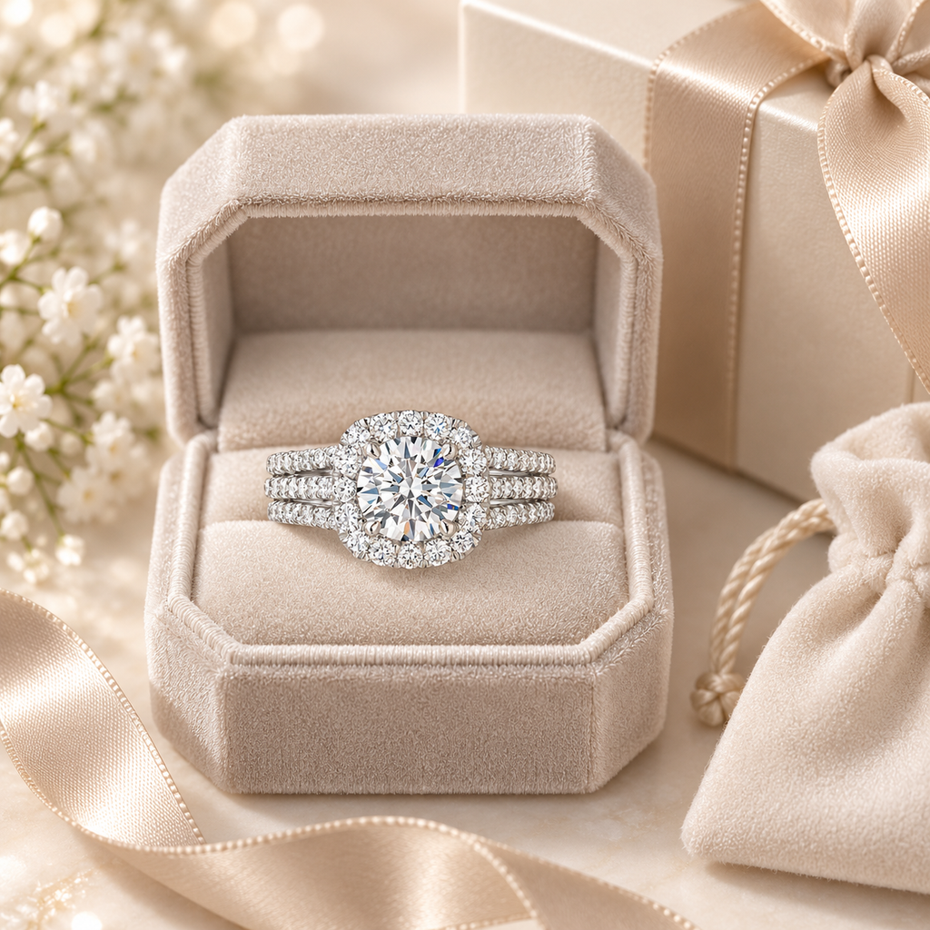 Eternal Halo Pavé Ring